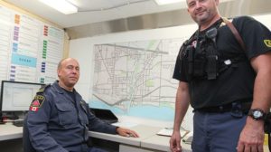 COBOURG -- Ontario Community Emergency Assistance Program commanding officer Curtis Kimball, left, and executive officer Colin Cackette run a training exercise from a search-and-rescue trailer at Cobourg's James Cockburn Park. The volunteer not-for-profit organization is celebrating 10 years in the community this year, and has put out a call for new volunteers. Sept. 17, 2016.